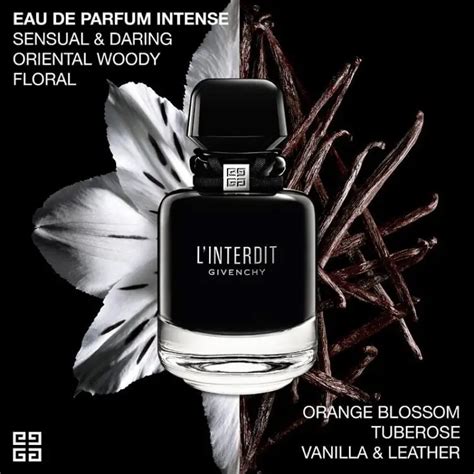 givenchy l'interdit lilly|Givenchy intense notes.